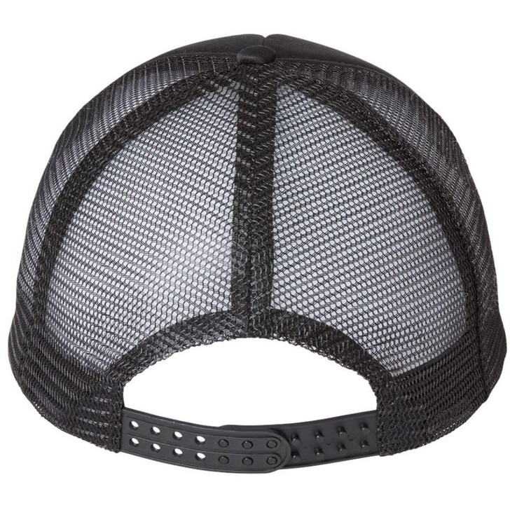 Smiley Face Embroidered Foam Mesh Back Trucker Hat Happy Face Unisex Adjustable Baseball Hat