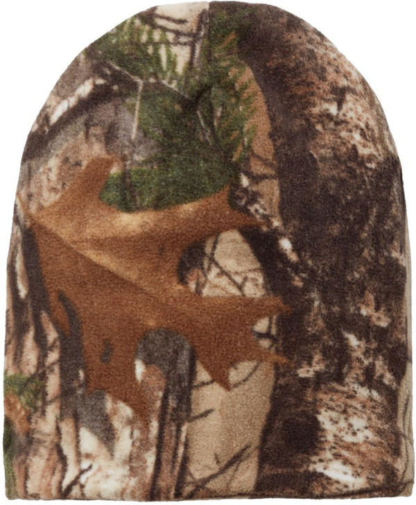 Camouflage Fleece Beanie | 100% Polyester Polar Skull Cap | Warm Watch Cap for Men & Women