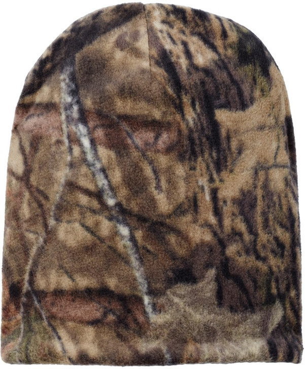 Camouflage Fleece Beanie | 100% Polyester Polar Skull Cap | Warm Watch Cap for Men & Women