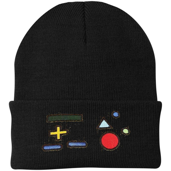 Army Universe Cool Anime Robot Beanie Hat Funny Math Signs Cartoon Winter Men Women Teens Watch Cap