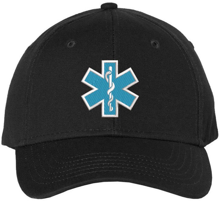 EMS EMT Emergency Medical Star of Life Embroidered Adjustable 100% Cotton Unisex Baseball Cap Hat