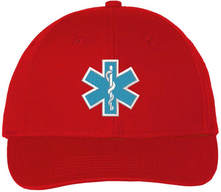 EMS EMT Emergency Medical Star of Life Embroidered Adjustable 100% Cotton Unisex Baseball Cap Hat