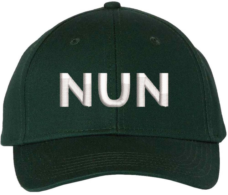 Nun Embroidered Baseball Cap | Sister Holy Women Text Church Christian Structured Hat