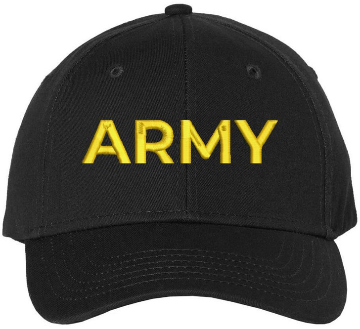 Army Embroidered Baseball Cap | US Army Text | Structured Hat