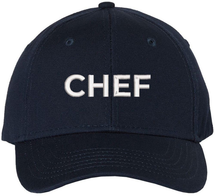 Chef Embroidered Baseball Hat | Professional Cook Head or Sous Culinary Expert Hat | Structured & Adjustable