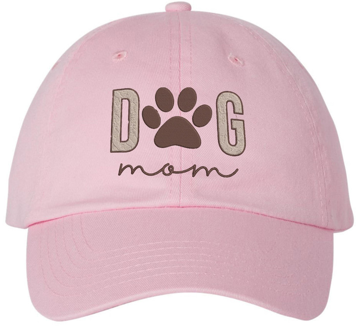 Dog Mom Embroidered Hat Paw Print Pet Lover Baseball Cap