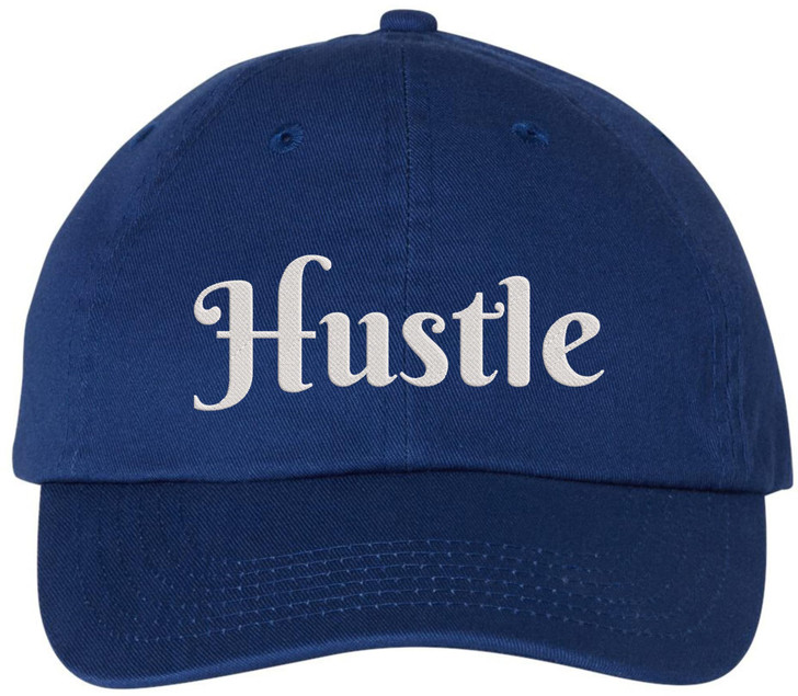 Hustle Embroidered Dad Hat Motivational Mindset Entrepreneur Streetwear Baseball Cap