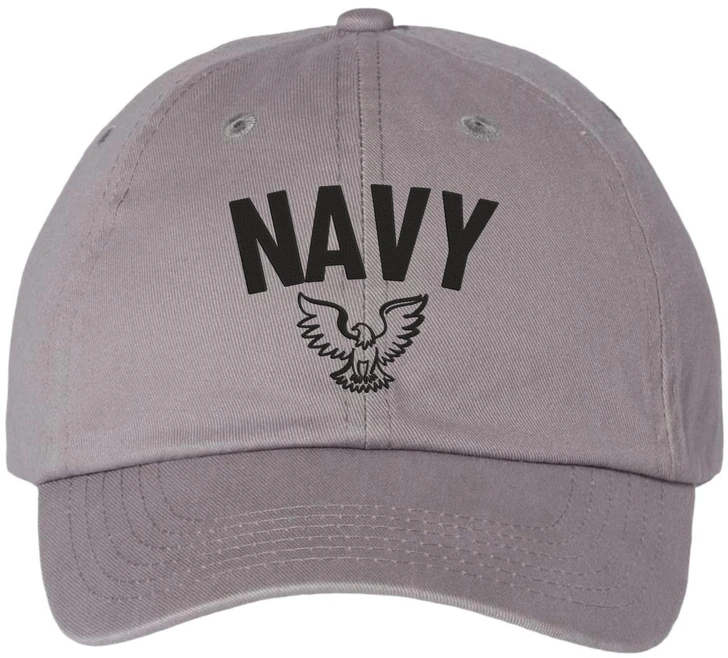 NAVY Embroidered Baseball Cap Eagle Emblem Military Patriotic Adjustable Dad Hat