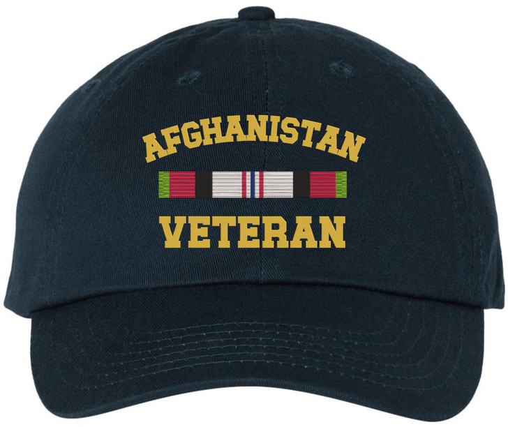 Afghanistan Veteran Embroidered Baseball Cap | USA Military Army Service Adjustable Tactical Dad Hat