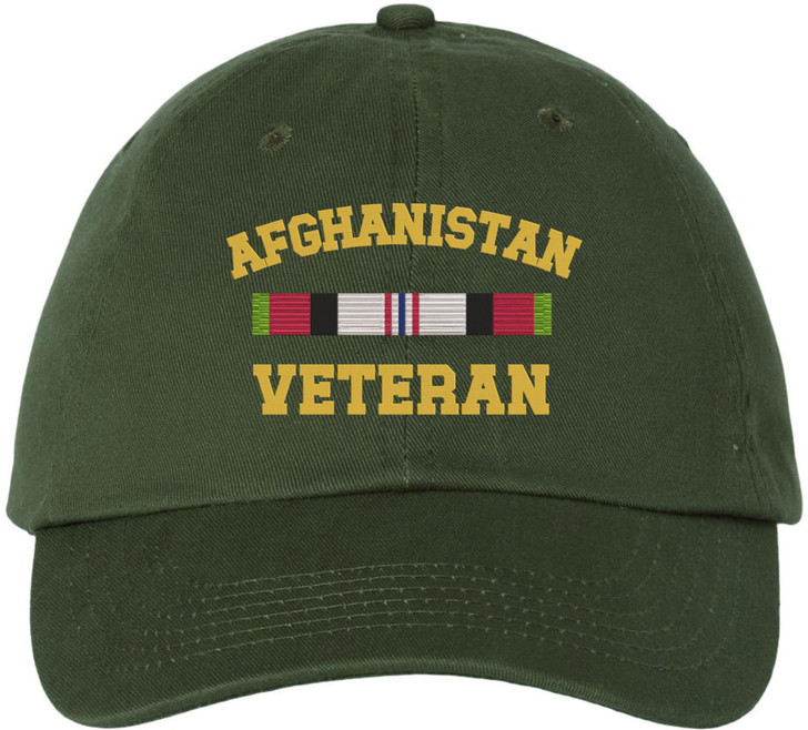 Afghanistan Veteran Embroidered Baseball Cap | USA Military Army Service Adjustable Tactical Dad Hat