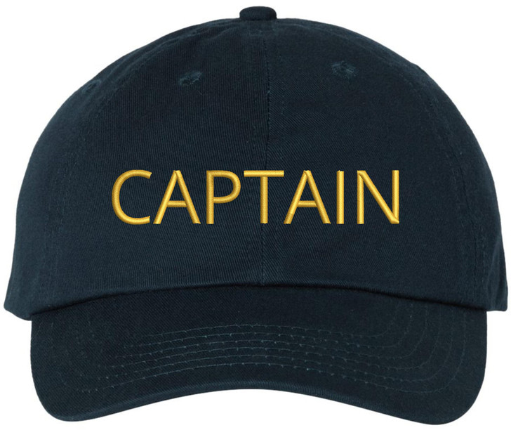 Captain Embroidered Baseball Cap | 100% Cotton Adjustable Outdoor & Casual Wear Dad Hat for Men & Women