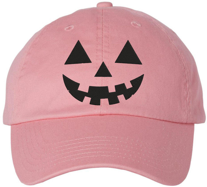 Halloween Hat Pumpkin Hat Jack O Lantern Embroidered Baseball Cap Adjustable Cotton Dad Hat
