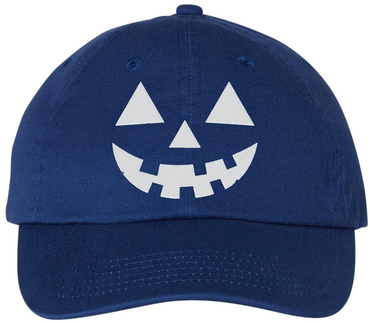 Halloween Hat Pumpkin Hat Jack O Lantern Embroidered Baseball Cap Adjustable Cotton Dad Hat