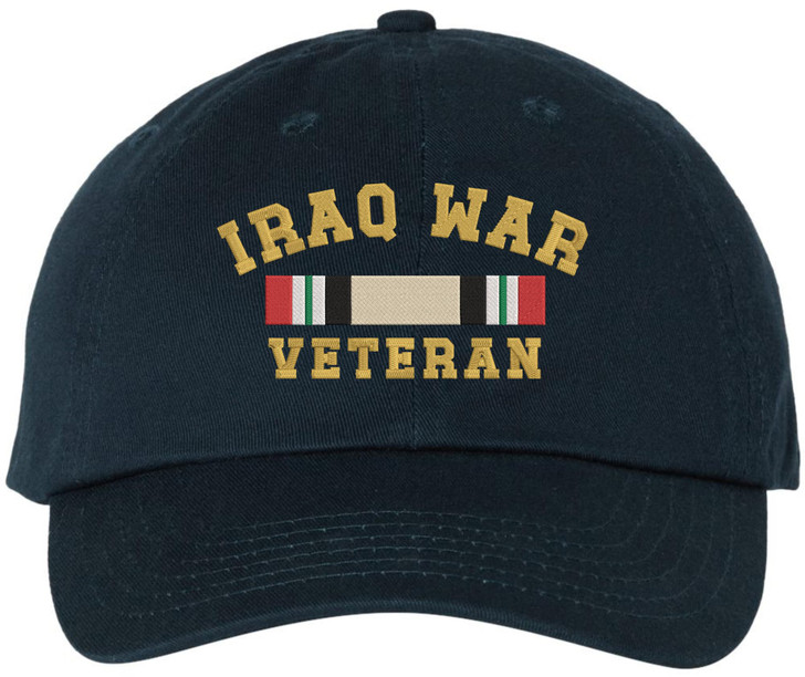 Iraq War Veteran Embroidered Baseball Cap | USA Military Army Patriotic 100% Cotton Adjustable Unisex Hat