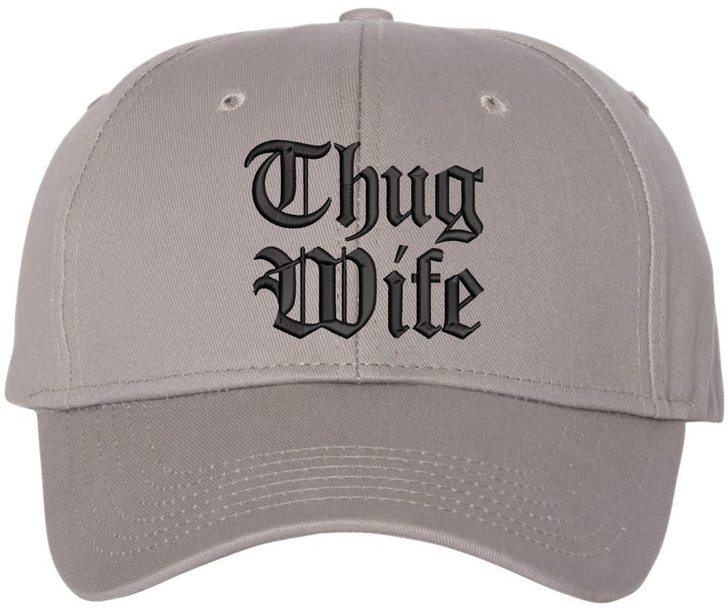 Thug Wife Embroidered Dad Hat Hip Hop Streetwear Gangsta Cap