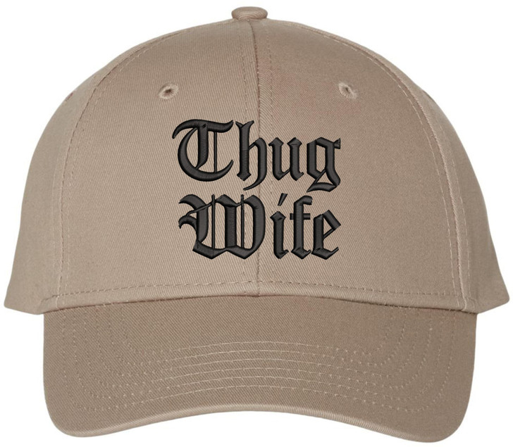 Thug Wife Embroidered Dad Hat Hip Hop Streetwear Gangsta Cap