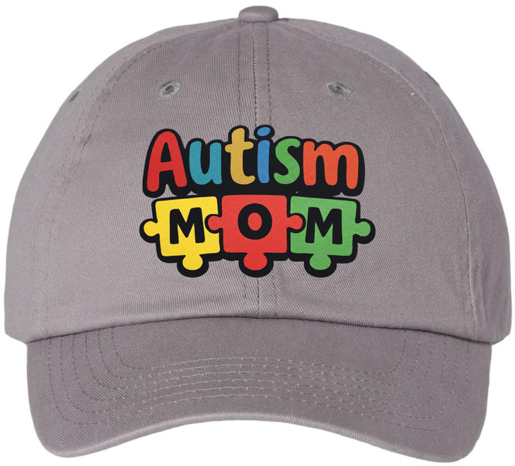 Autism Awareness Puzzle Piece Embroidered Baseball Cap Colorful Support Adjustable Dad Hat
