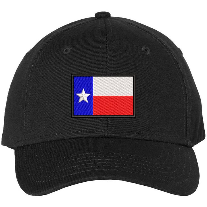 Texas State Flag Embroidered Baseball Hat Lone Star State Logo Adjustable Cap