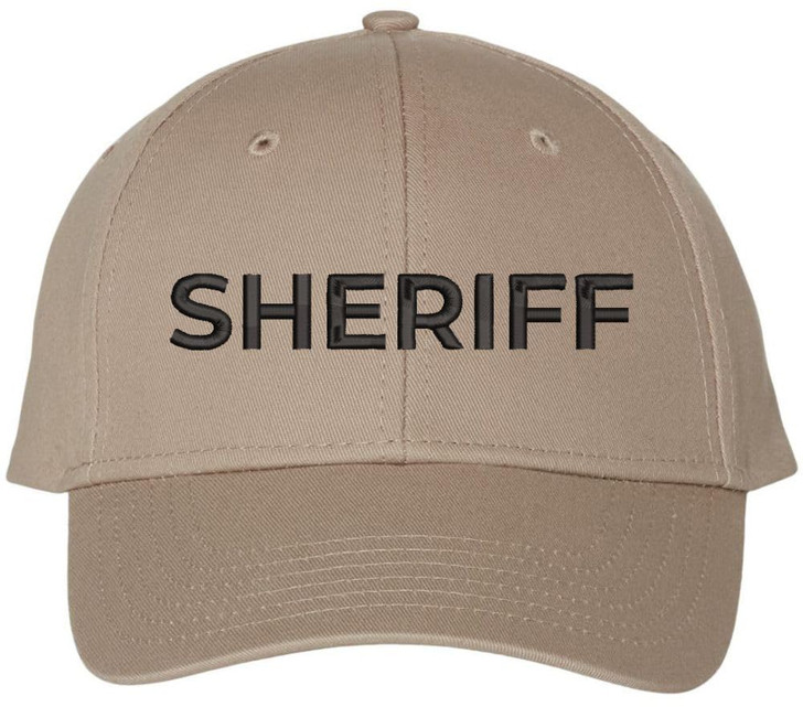 Sheriff Embroidered Baseball Cap | USA Law Enforcement Officers Cops Text | Structured Hat