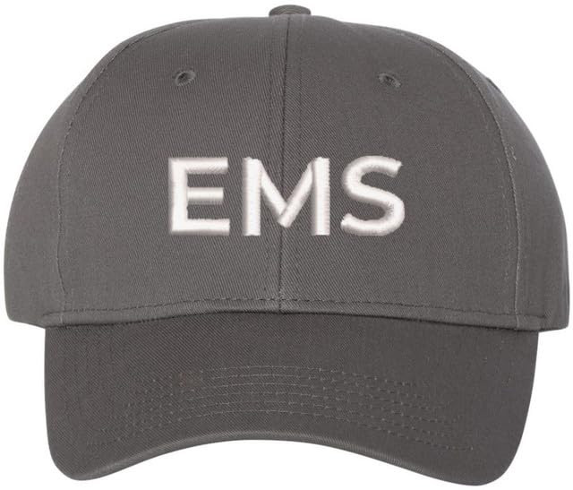 EMS Embroidered Baseball Cap | Emergency Medical Services Paramedics First Responders Hat | Structured