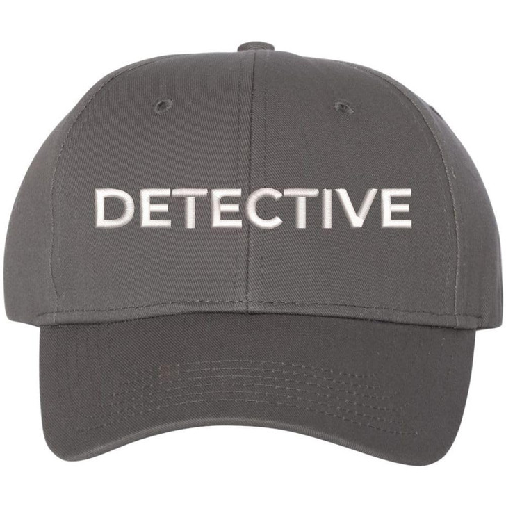 Detective Embroidered Text Baseball Cap | Investigator Agent Structured Hat for Men and Women