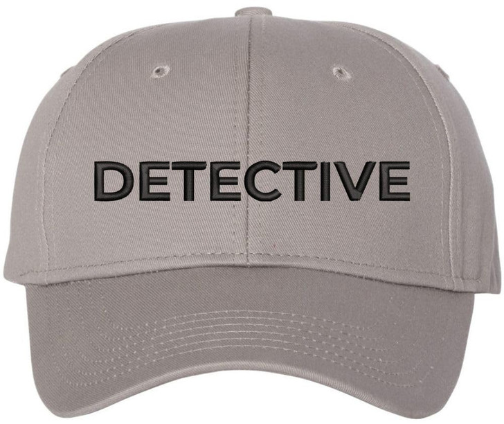 Detective Embroidered Text Baseball Cap | Investigator Agent Structured Hat for Men and Women
