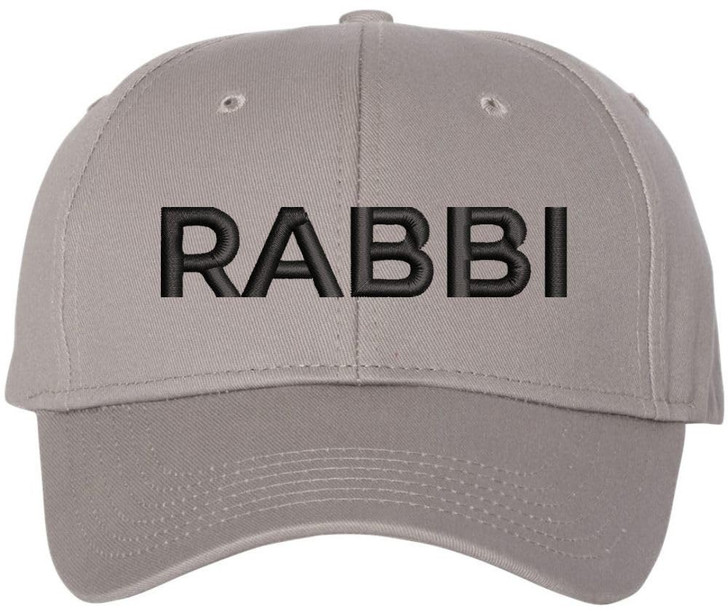 Rabbi Embroidered Baseball Cap | Text Spiritual Leader Torah Scholar Trip School Structured Adjustable Hat