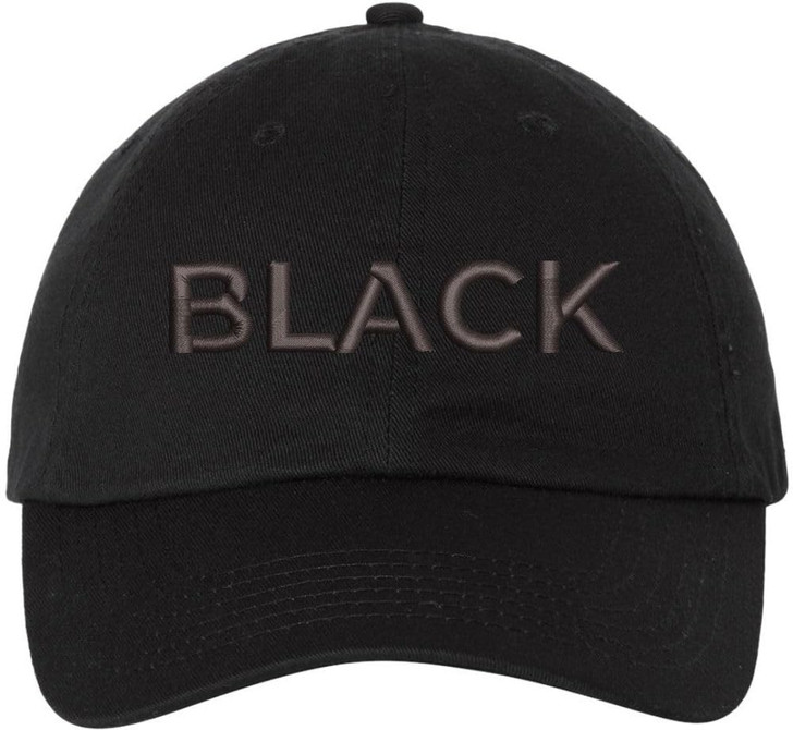 Color Text Embroidered Dad Hat Adjustable Matching Color Rush Tone on Tone Baseball Cap