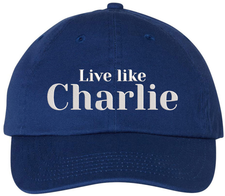 Live Like Charlie Embroidered Baseball Cap Conservative Patriotic Political Adjustable Dad Hat