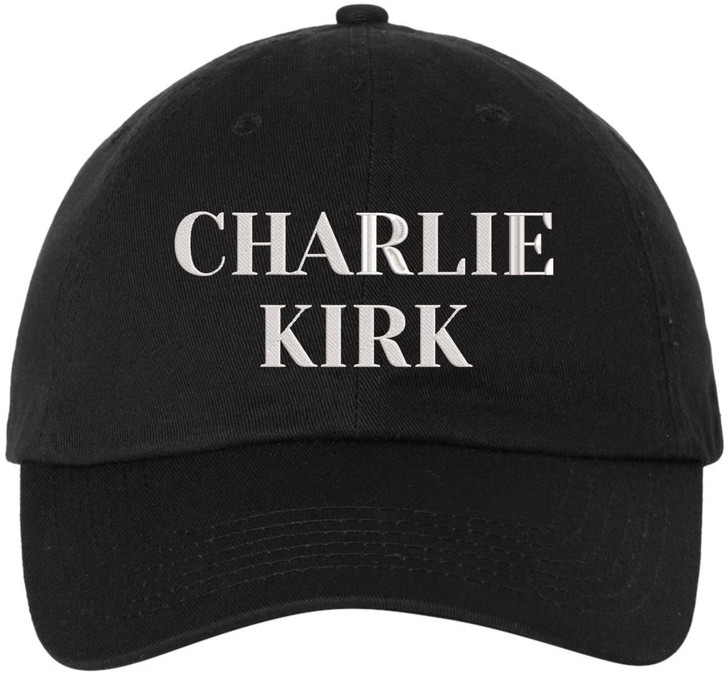 Charlie Kirk Embroidered Baseball Cap Political Text Buckle Adjustable Dad Hat