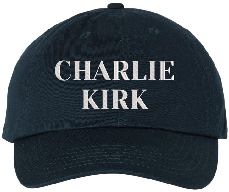 Charlie Kirk Embroidered Baseball Cap Political Text Buckle Adjustable Dad Hat