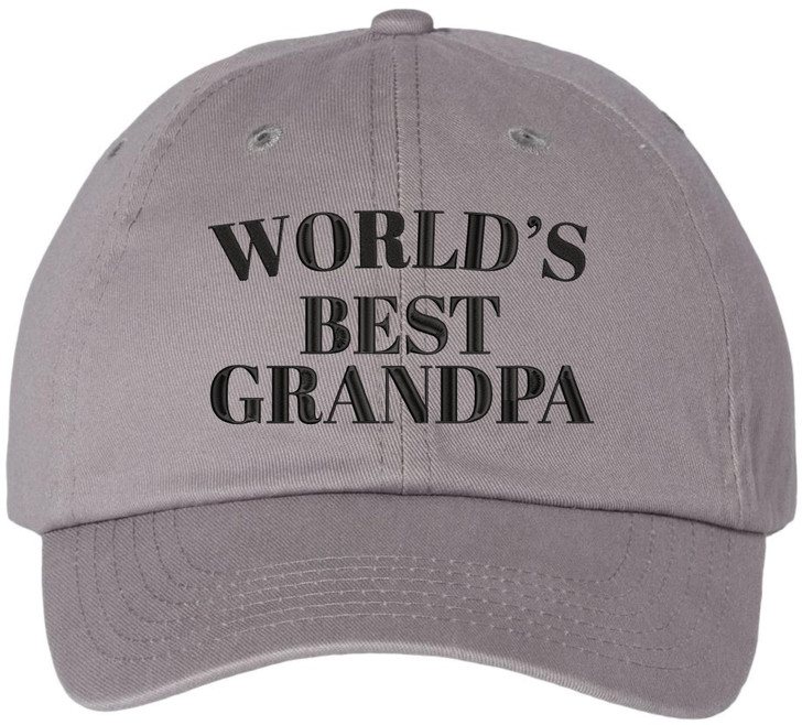 World’s Best Grandpa Embroidered Dad Hat Grandpa Gift Father’s Day Classic Baseball Style Cap