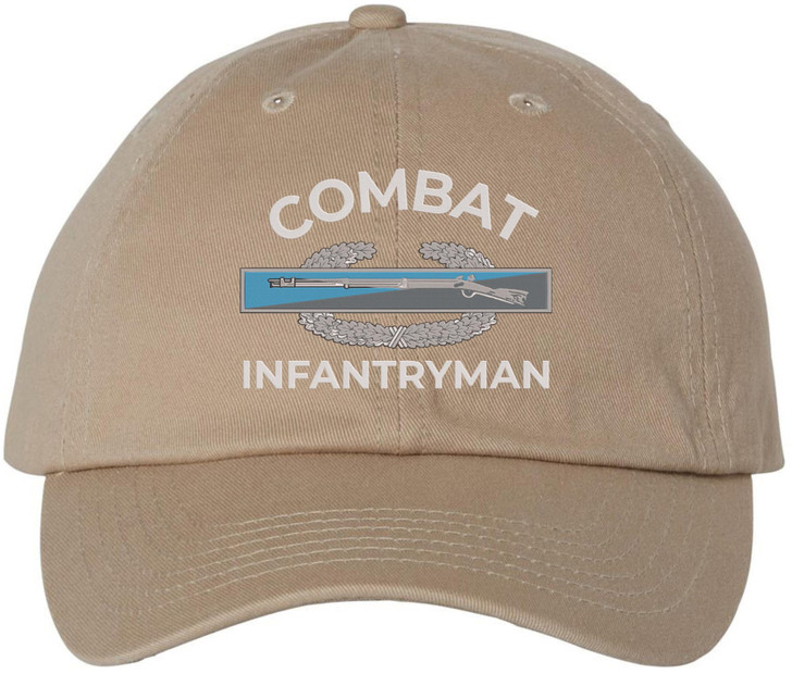 Combat Infantryman Embroidered Baseball Cap - Army CIB & Veteran Gift for Men & Women - 100% Cotton Adjustable Hat