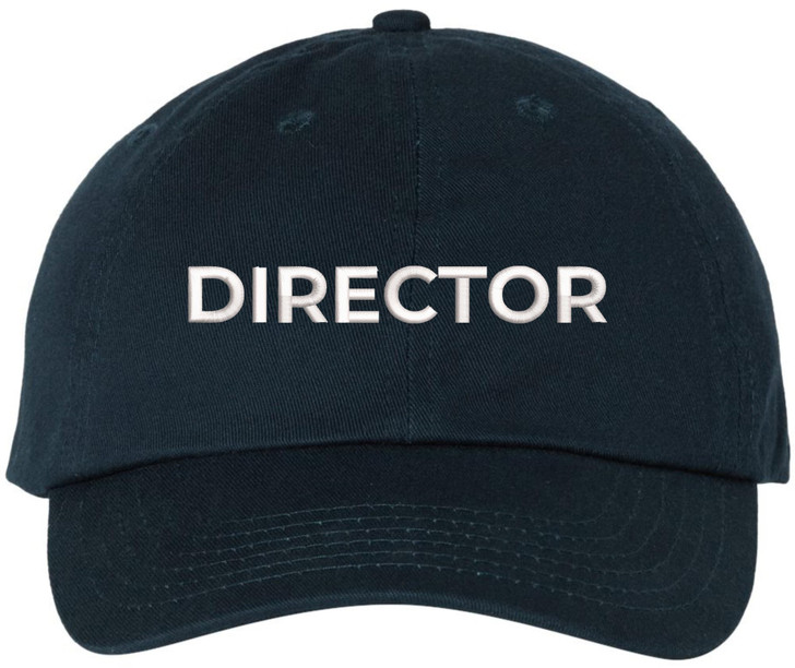 Director Embroidered Baseball Cap | | Adjustable Cotton Dad Hat for Men & Women, Military Inspired Style