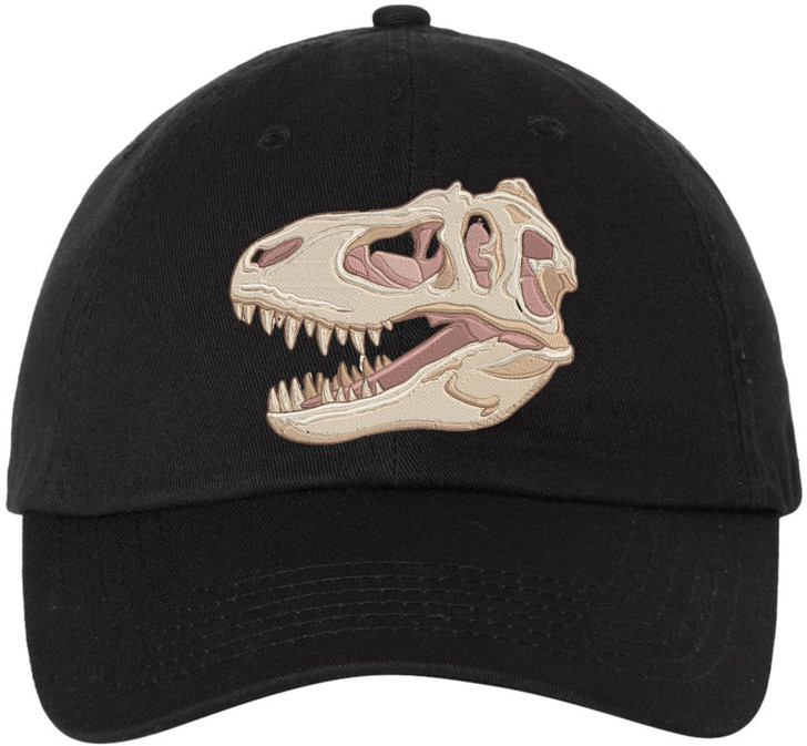 帽子 OYU Dinosaur keel hat T-Rex Skull Embroidered Baseball Cap Dinosaur Fossil Adjustable