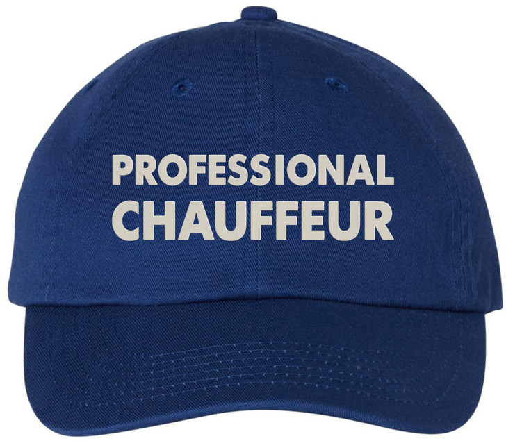 Professional Chauffeur Embroidered Baseball Cap Chauffeur Driver Taxi Transportation Adjustable Dad Hat