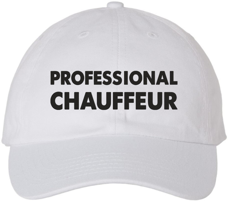 Professional Chauffeur Embroidered Baseball Cap Chauffeur Driver Taxi Transportation Adjustable Dad Hat