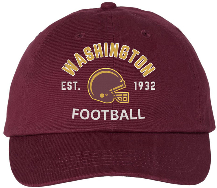 Football Team Dad Hat USA Embroidered Cotton Cap Adjustable Buckle National League Color Helmet Fan Hat