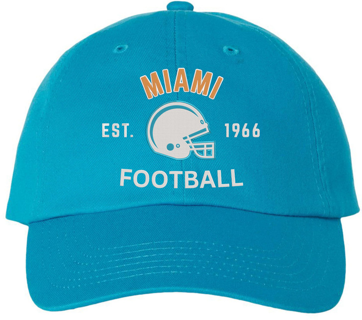 Football Team Dad Hat USA Embroidered Cotton Cap Adjustable Buckle National League Color Helmet Fan Hat