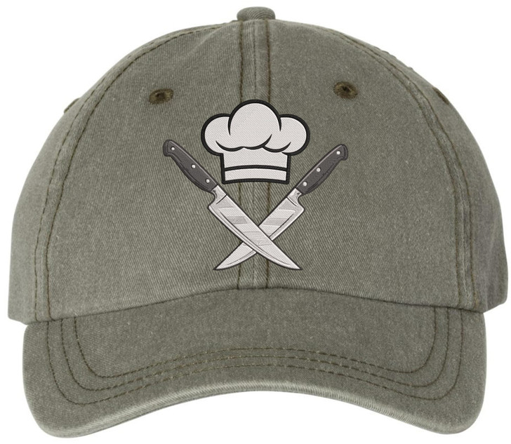 Chef Knives Embroidered Baseball Cap for Chefs Culinary Cooking Kitchen Dad Hat