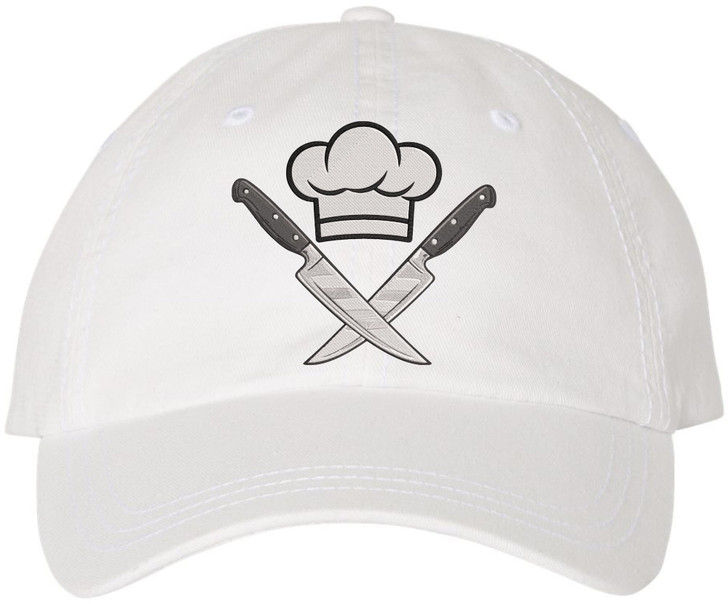 Chef Knives Embroidered Baseball Cap for Chefs Culinary Cooking Kitchen Dad Hat