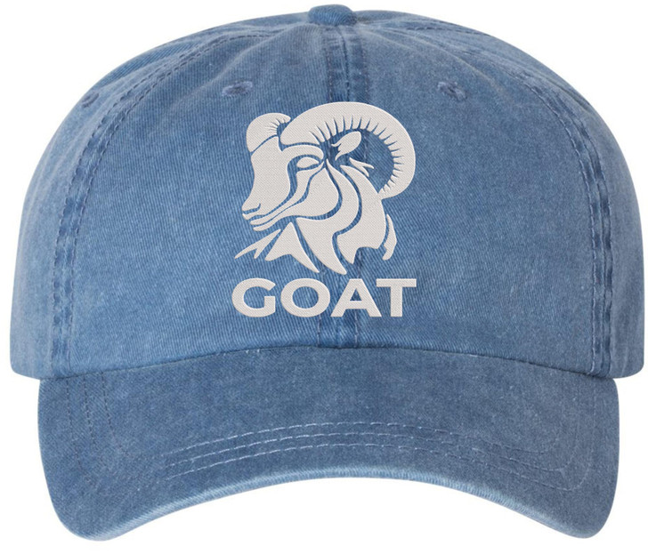 GOAT Embroidered Baseball Cap Funny Greatest of All Time Dad Hat