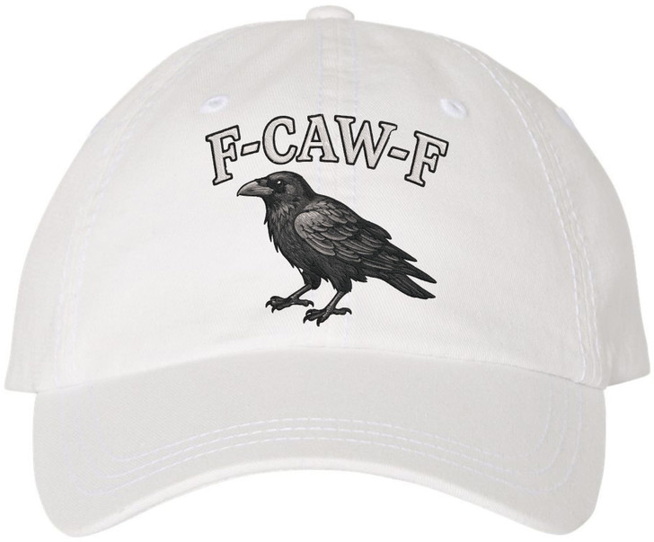 F-CAW-F Embroidered Baseball Cap Funny Crow Adjustable Dad Hat