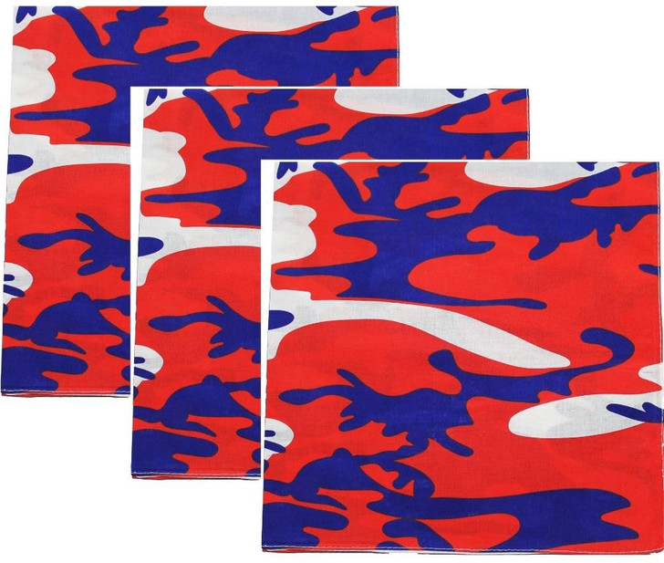 ARMYU Camouflage Military Bandana 3 Pack 22x22 Cotton Camo Head Scarf Do Rag Tactical Hunting Face Wrap