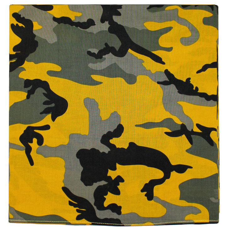 ARMYU Camo Military Bandanas Army Camouflage Headwraps Head Scarves Do-rags 100% Cotton Bandanna Face Cover