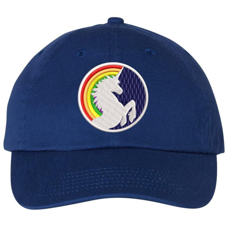 Rainbow Unicorn Embroidered Dad Hat LGBTQ+ Pride Gender Neutral Fashion Unisex Love Hat