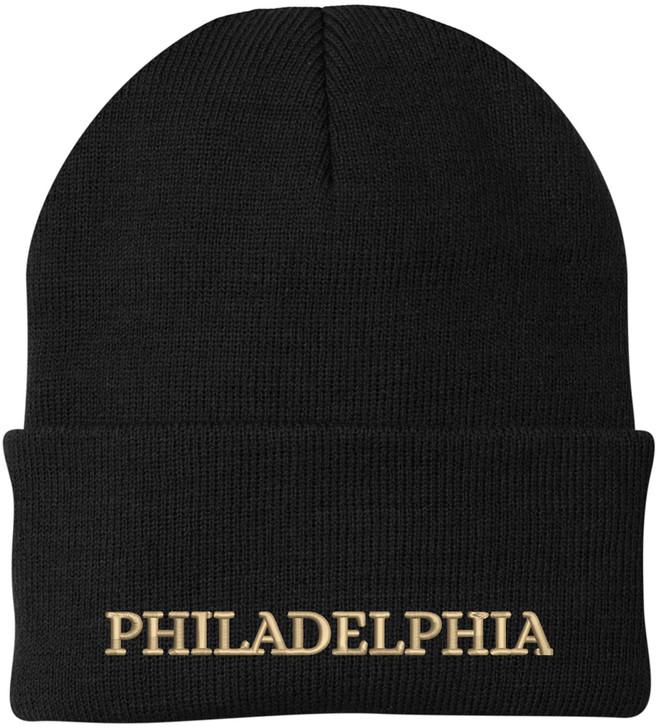USA Football League City Embroidered Beanie National US Footballs Colors Game Day Winter Warm Watch Cap