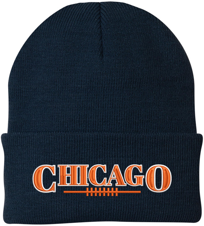 USA Football League City Embroidered Beanie National US Footballs Colors Game Day Winter Warm Watch Cap