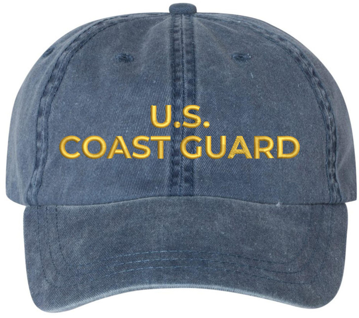 U.S. Coast Guard Embroidered Dad Hat Adjustable Baseball Cap Military Veteran Hat