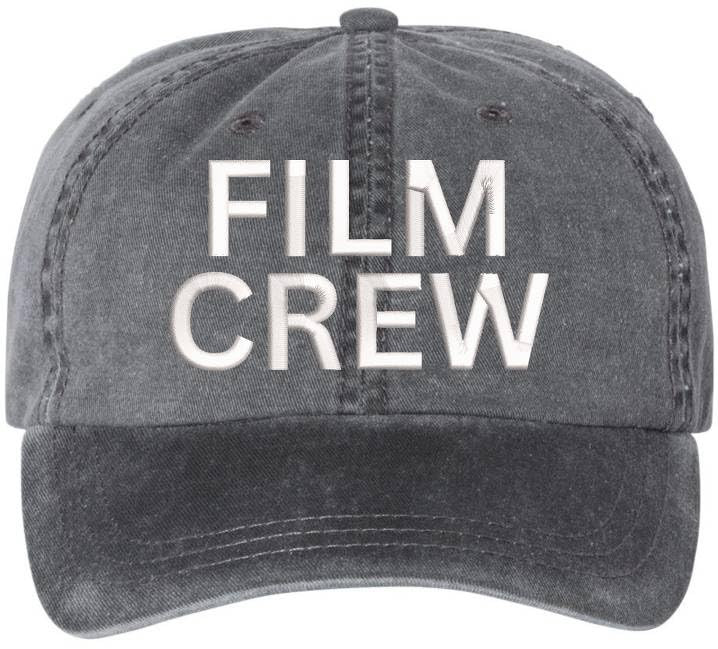Film Crew Embroidered Dad Hat Washed Cotton Vintage Movie Personnel Adjustable Baseball Hat